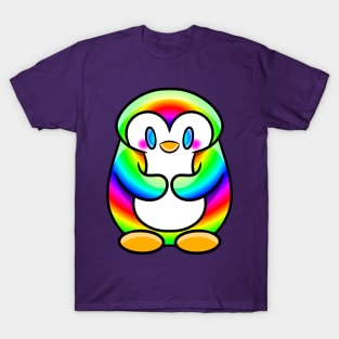 Shy-guin Rainbow T-Shirt